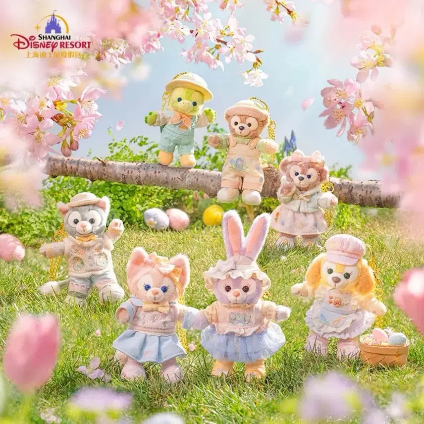 [BUNJANG] Disney Duffy and Friends Shanghai Resort 2025 Spring Series Keychain Full Set / 오늘만) 더피와 친구들 디즈니 리조트 상하이 2025 봄 시리즈 키링