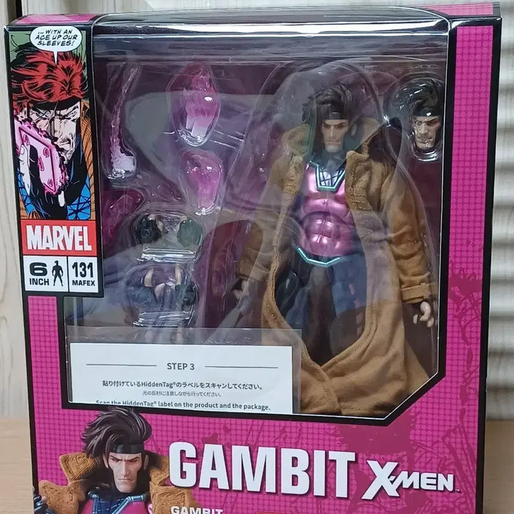 [BUNJANG] Mafex Gambit 6-Inch Action Figure (Comic Version) / 마펙스 갬빗 6인치 액션 피규어 정품 (코믹 버전)