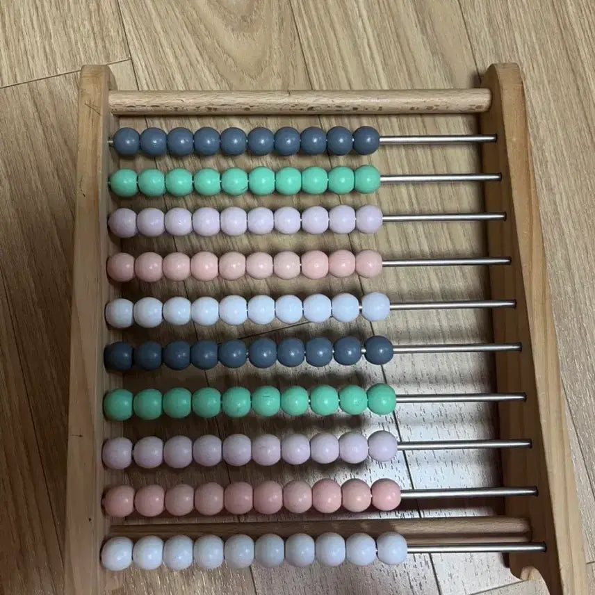 [BUNJANG] Wooden Abacus Counting Toy / 원목 무지개 수세기 주판(제 물건 구매하신분께 같이 드려요)