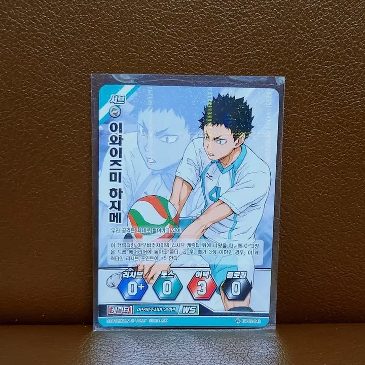 [BUNJANG] Haikyuu!! Hajime Iwaizumi 2016 Rare Card / 2016 하이큐 바보카 이와이즈미 하지메 레어 카드