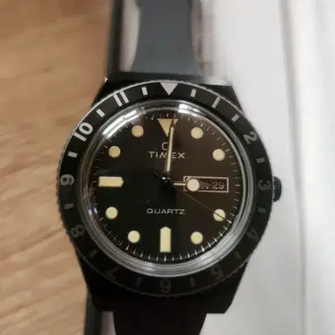 [BUNJANG] Timex Quartz Submariner Black 38mm Watch / 타이맥스쿼츠블랙 서브마리너 38미리 정품