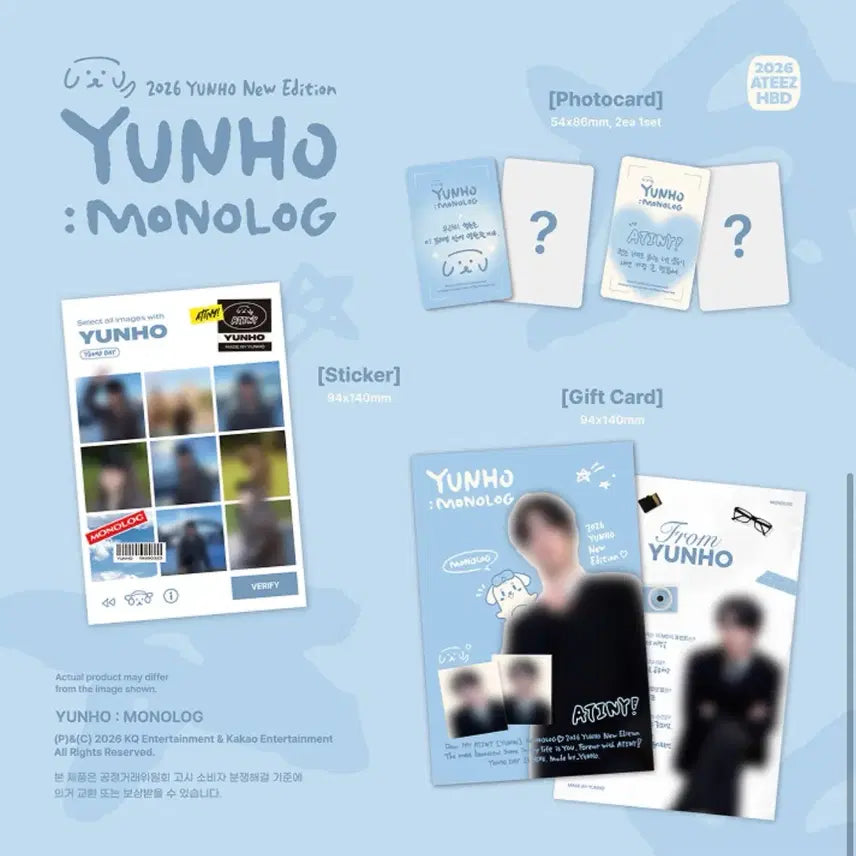 [BUNJANG] ATEEZ Yunho Monolog Mini Digital Camera / 에이트즈 윤호 생일 MD MONOLOG 미니 디지털 카메라