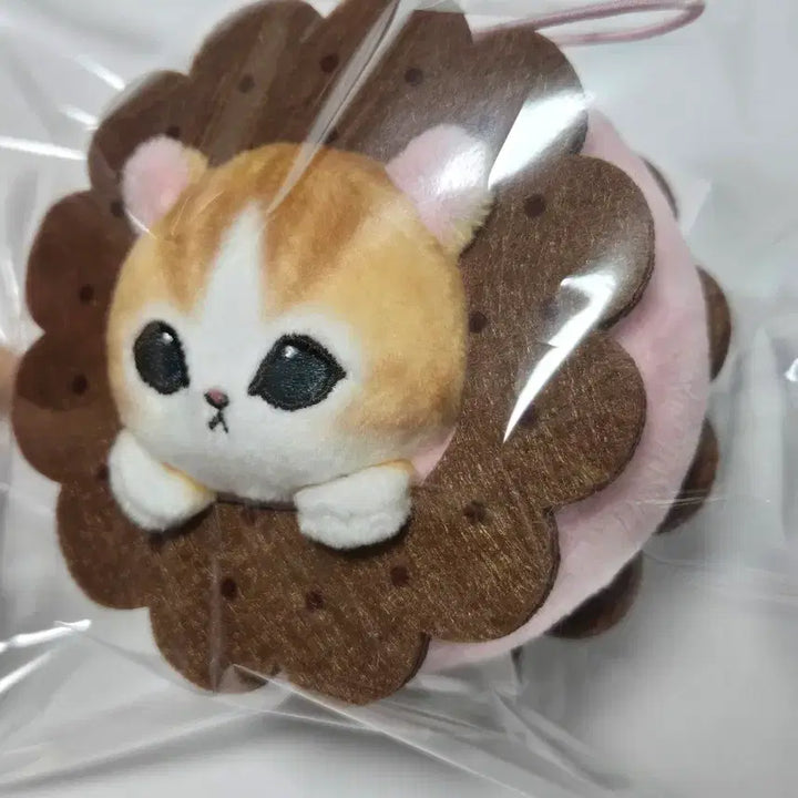 [BUNJANG] Mofu Sand Butter Sand Mascot Keychain Plush / [새상품]모프샌드 모후샌드 디저트 스위츠냥 버터샌드 마스코트 키링 인형