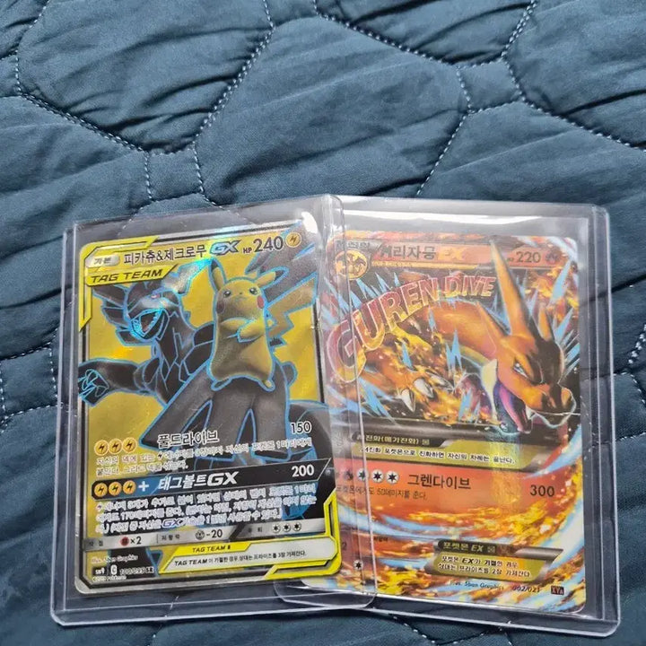 [BUNJANG] Pikachu &amp; Zekrom Tag Team, Mega Charizard Y Set - Mint Condition / 상태최상 태그팀 피카츄 &amp; 제크로무 , 메가리자몽 y 급처합니다