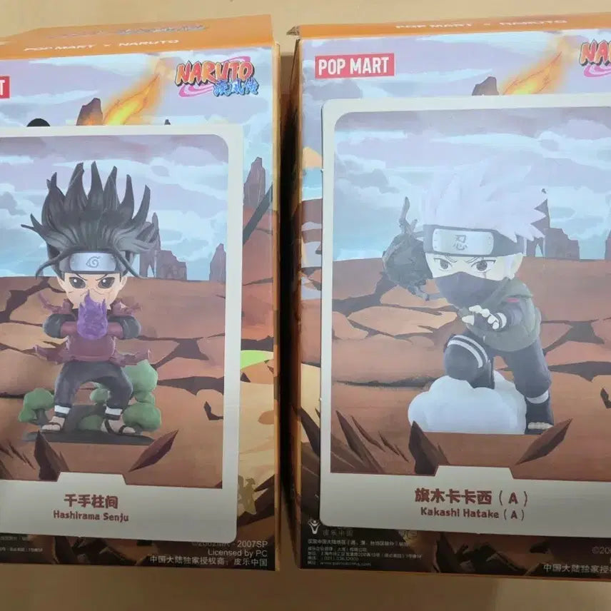 [BUNJANG] Pop Mart Naruto Ninja Wars Figure Set / 나루토 팝마트 닌자대전 피규어 카카시 하시라마 일괄