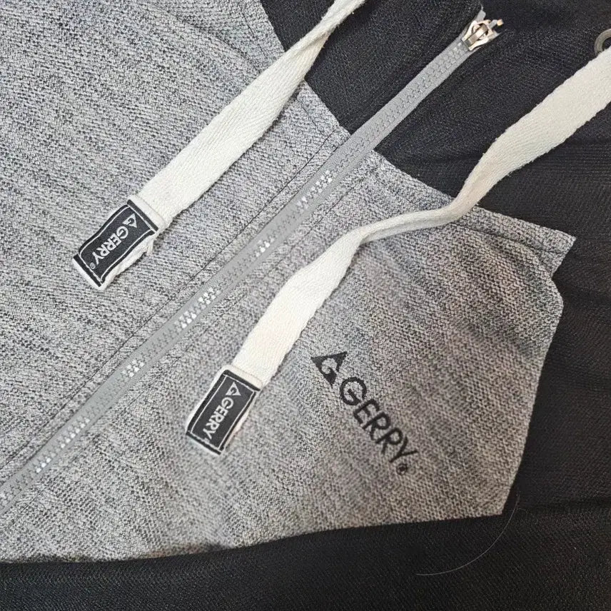 [BUNJANG] GERRY Hooded Zip-Up Jacket Grey/Black L / GERRY 제리 후드 집업 그레이/블랙 L