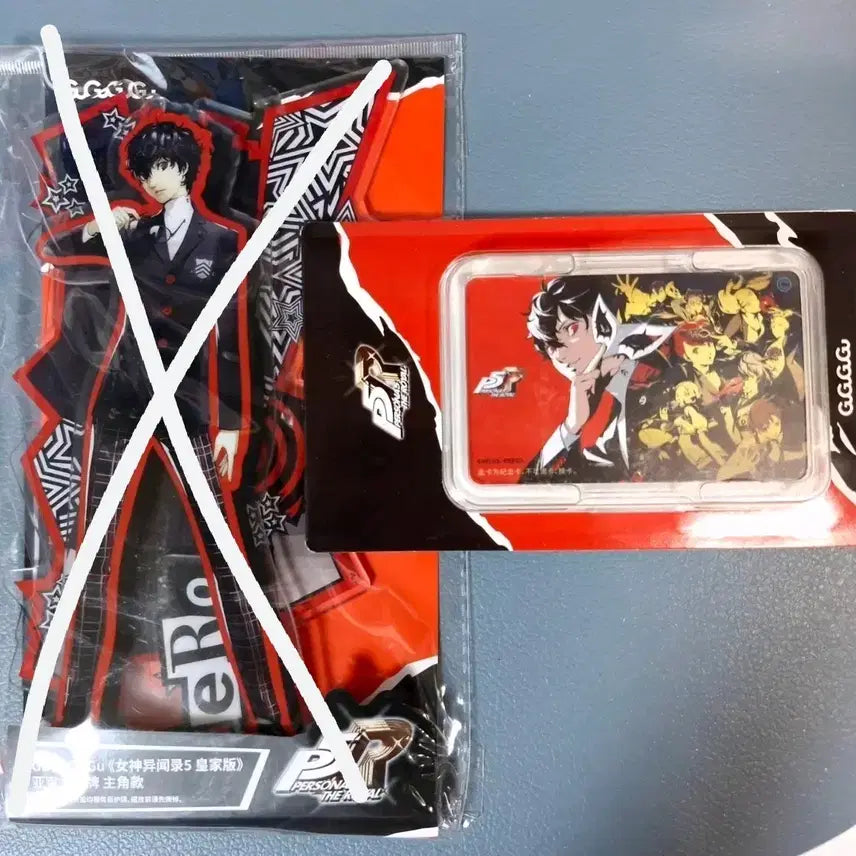 [BUNJANG] Persona 5 Protagonist Joker Acrylic Stand &amp; Transit Card Diorama Goods / 페르소나5 주인공 조커 아크릴 스탠드 교통 카드 굿즈 디오라마 아마미야