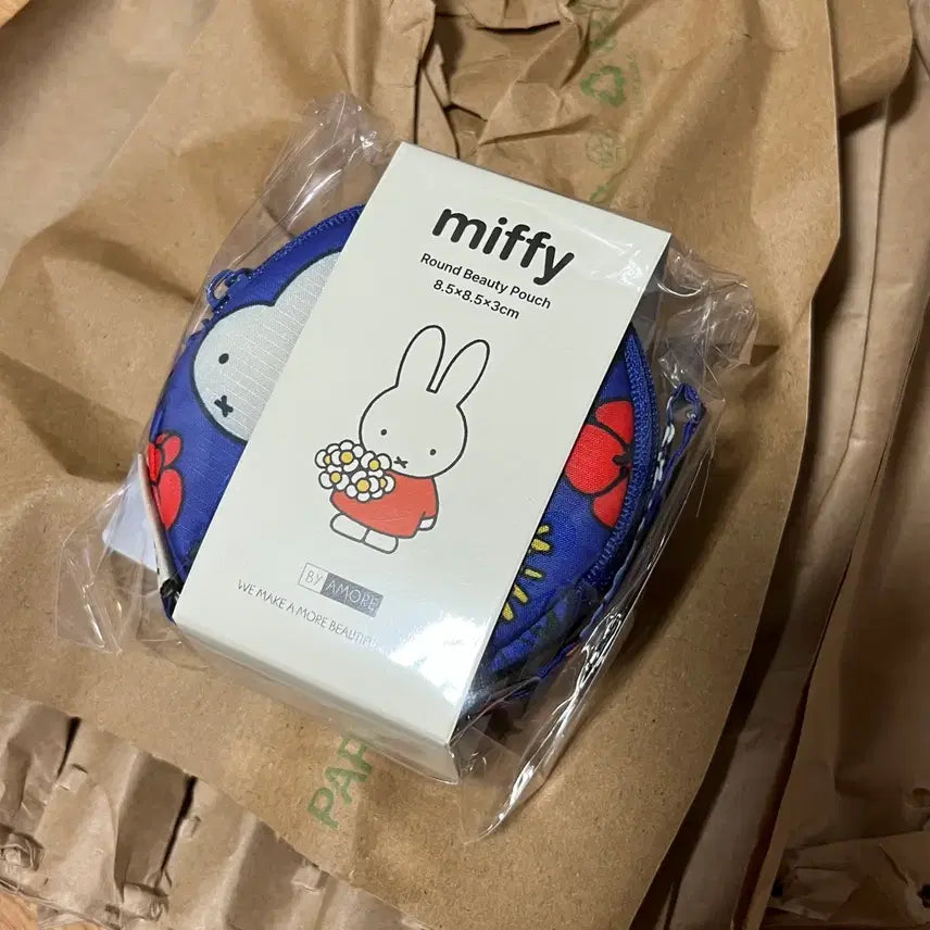 [BUNJANG] Bia More Miffy Round Pouch / 바이아모레 미피 원형 파우치 miffy 새상품