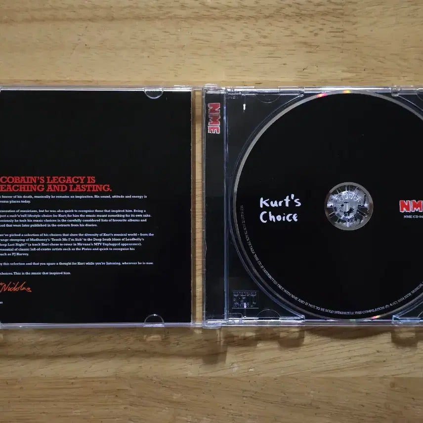 [BUNJANG] NME Kurts Choice PROMO CD (UK Edition) / CD 음반 NME Kurts Choice PROMO 영국반