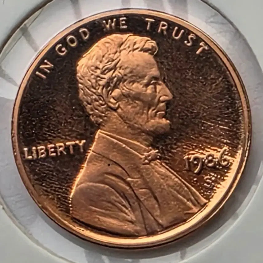 [BUNJANG] 1986-S Lincoln Cent Proof Penny / 링컨 1센트 1986_S 년도 푸르프 미사용 페니