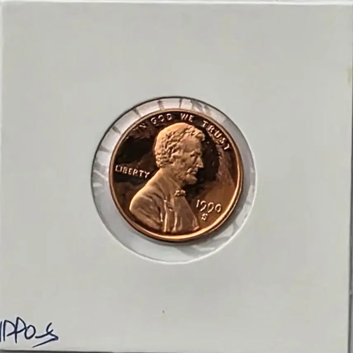 [BUNJANG] 1990-S Lincoln Cent "S" Mint Proof Uncirculated Penny / 링컨 1센트 1990_S 년도 푸르프 미사용 페니