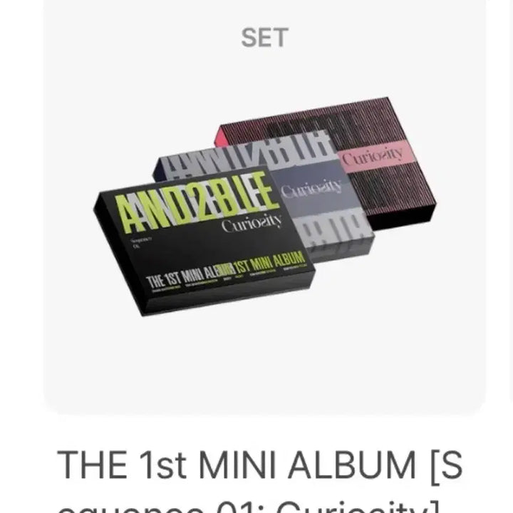 [BUNJANG] Double Debut Album Curiosity (Sealed) Set / 앤더블 미개봉앨범1set(마지막세일)총3장
