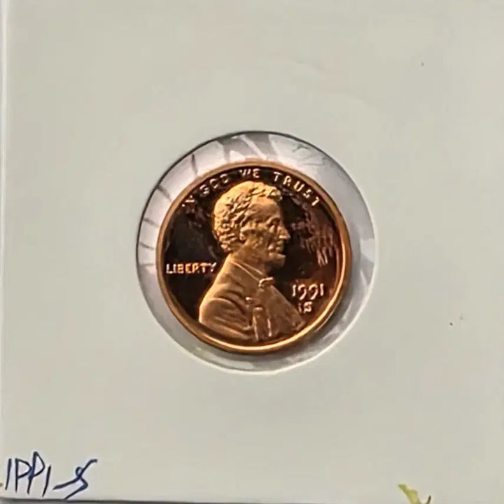 [BUNJANG] 1991-S Lincoln Cent Penny (Proof, Uncirculated) / 링컨 1센트 1991_S 년도 푸르프 미사용 페니