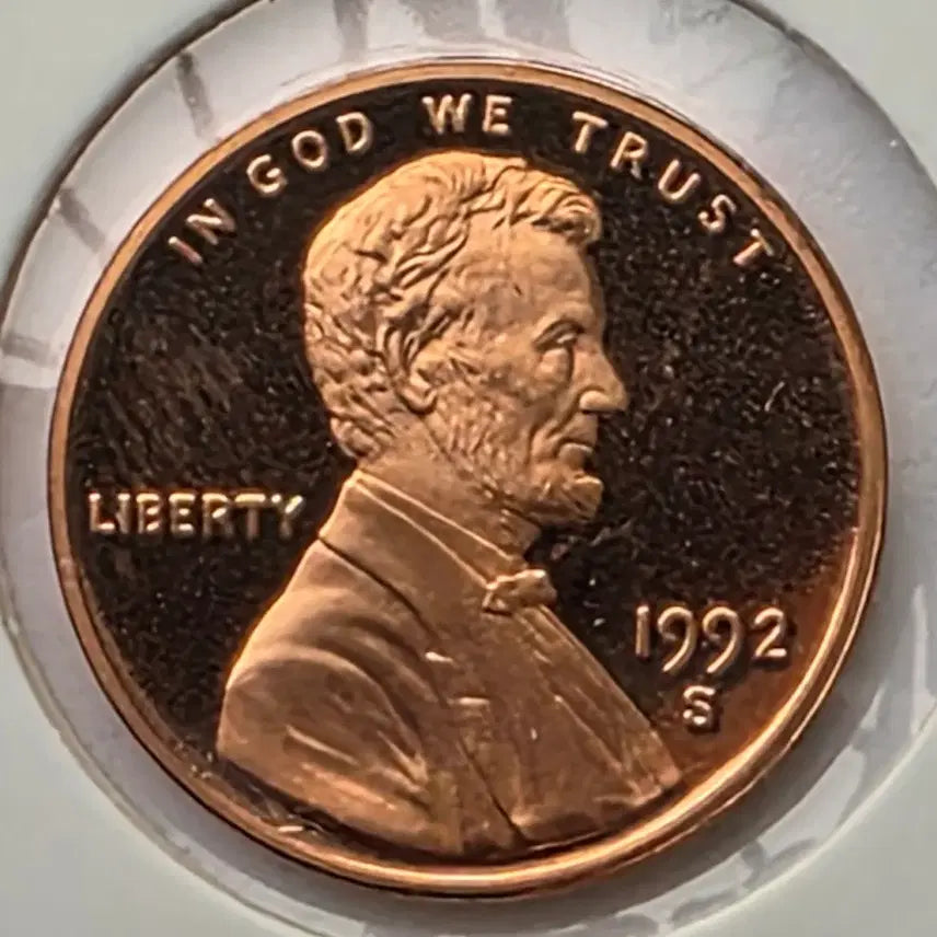 [BUNJANG] 1992-S Lincoln Cent Proof Penny / 링컨 1센트 1992_S 년도 푸르프 미사용 페니