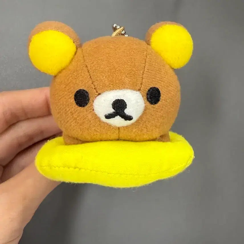 [BUNJANG] Classic Rilakkuma Lying Plush Keychain / 고전 리락쿠마 엎드린 인형 키링