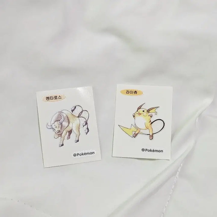 [BUNJANG] Pokemon 30th Anniversary Stickers Raichu, Tauros Bundle Set / 포켓몬 30주년 9장 일괄