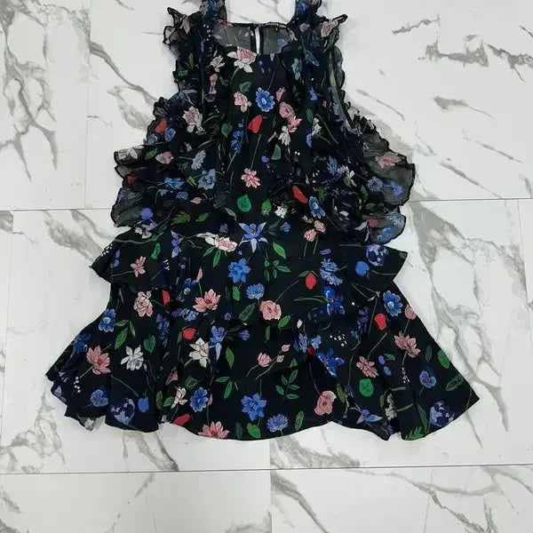 [BUNJANG] Marcus Lupfer Silk Flower Pattern Dress / 마커스루퍼 실크 플라워 패턴 원피스