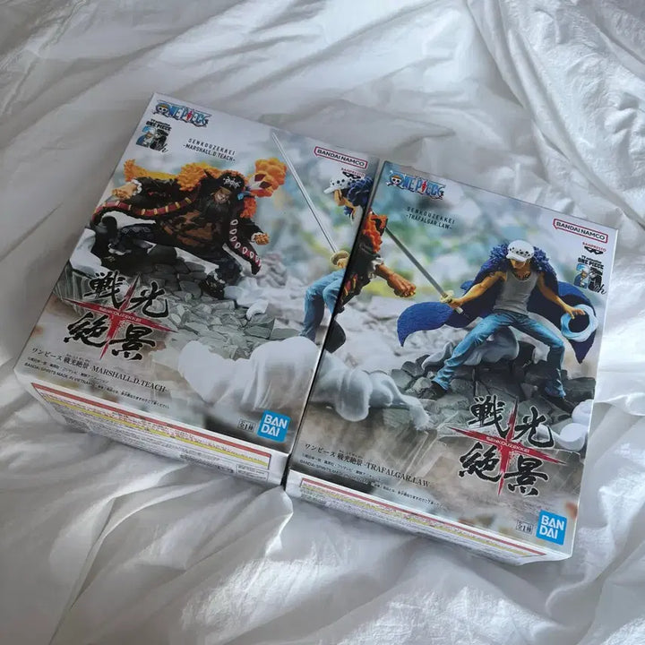 [BUNJANG] Banpresto One Piece Edward Teach &amp; Trafalgar Law Figure Set / 원피스 전광절경 로우, 검은수염 2종세트 반프레스토 피규어