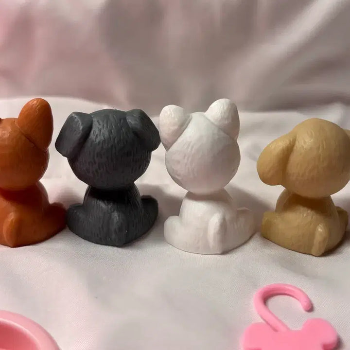 [BUNJANG] Puppy Figure Kennel Toy Bundle Set / 강아지 피규어 켄넬 장난감 일괄 판매