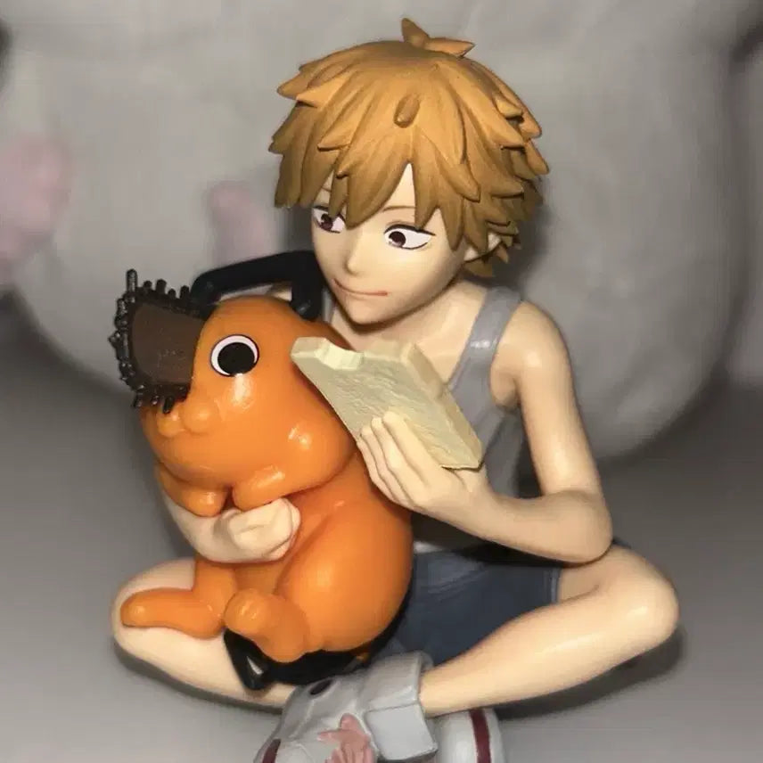 [BUNJANG] Chainsaw Man Denji &amp; Pochita Break Time Figure by Banpresto / 체인소맨 덴지&amp;포치타 브레이크타임 피규어 반프레스토