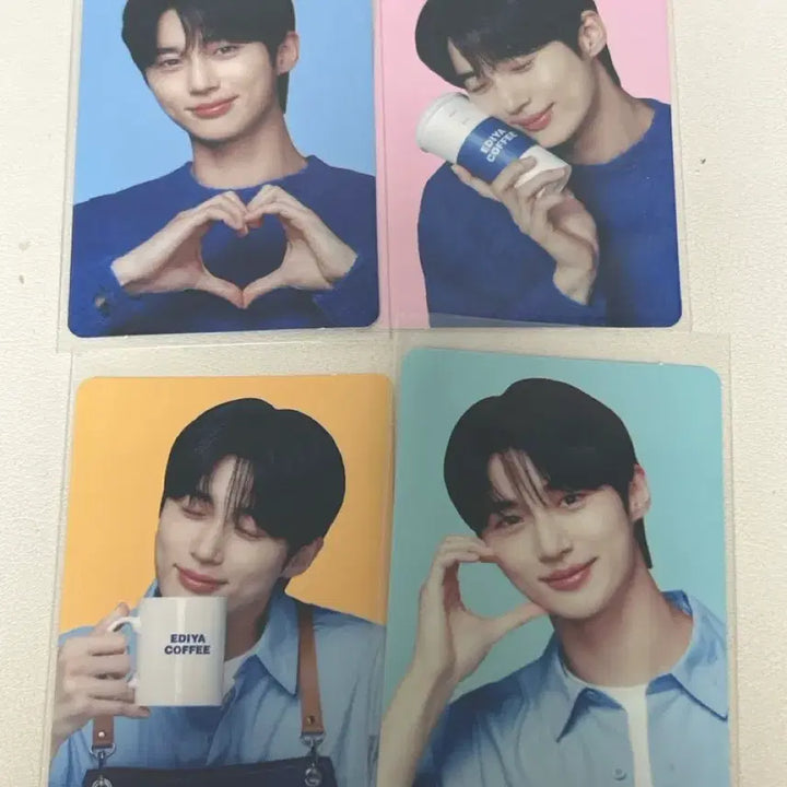 [BUNJANG] Byun Woo Seok Ediya Photocard Bundle Set / 변우석 이디야 포카 4종 일괄판매