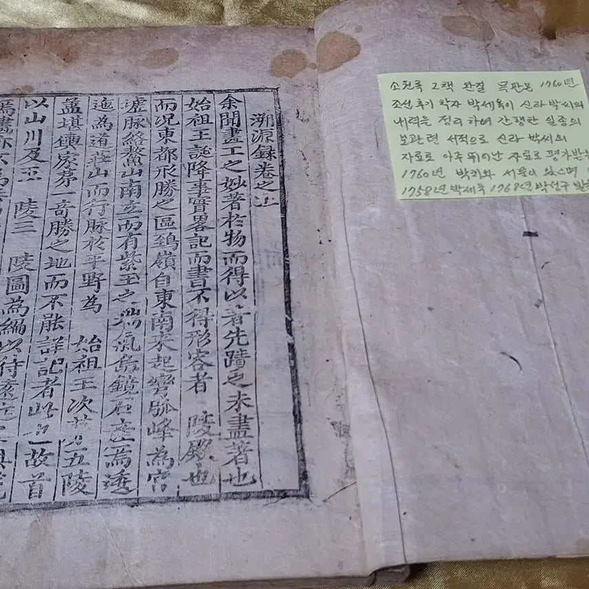 [BUNJANG] Sowonrok: Complete 2-Volume Woodblock Edition / 소원록 2책완질 목판본