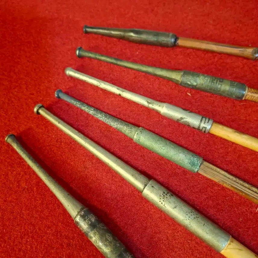 [BUNJANG] Set of 6 Bamboo Stem Pipes / 실사용하던 죽절 곰방대 6점