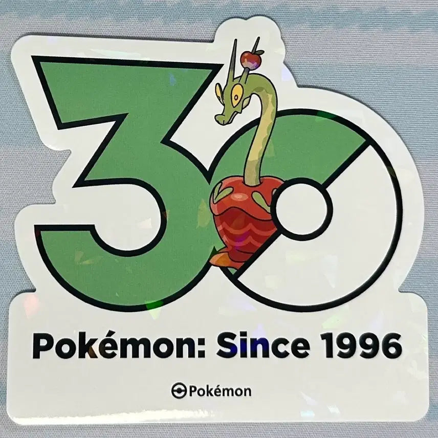 [BUNJANG] Pokemon 30th Anniversary Logo Sticker / [포켓몬 30주년 기념 로고스티커]과미드라