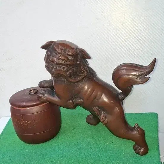 [BUNJANG] Brass Haechi Sculpture (41cm) / 황동 해태조각41센치가격조정