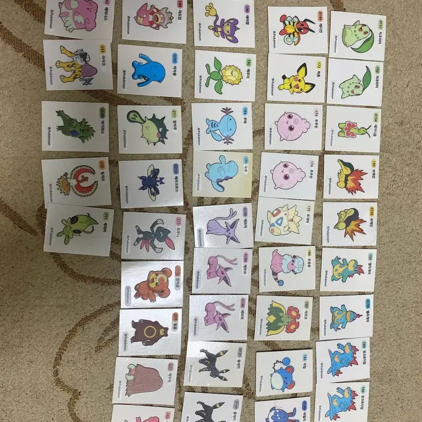 [BUNJANG] Pokemon Bread Stickers - Generation 2 Collection / 포켓몬띠부씰 2세대 교환및 판매