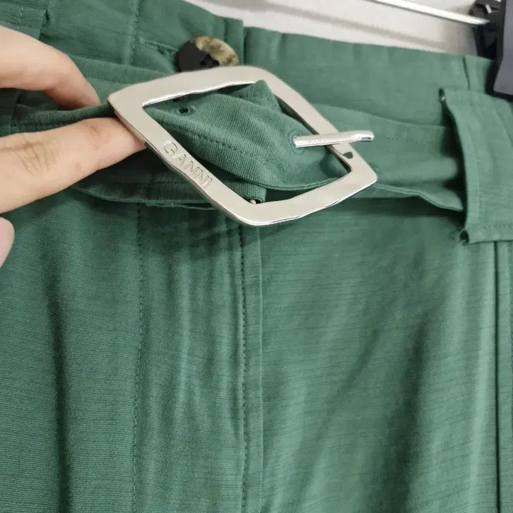 [BUNJANG] GANNI Belted Wide Pants / 가니 GANNI 벨티드 와이드 팬츠 새옷