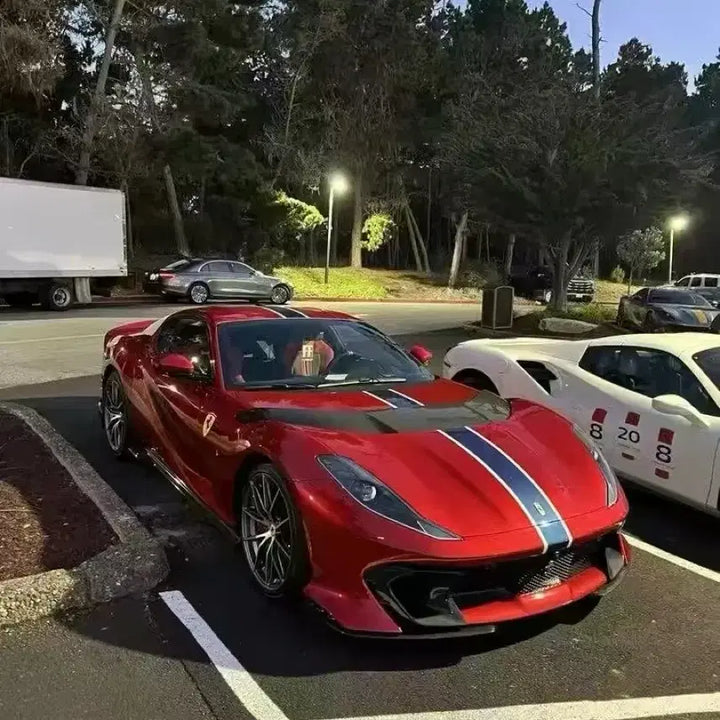 [BUNJANG] TOC 1:64 Ferrari 812 Metallic Red Diecast Model / 1:64 TOC 페라리 812 메탈릭 레드 다이캐스트