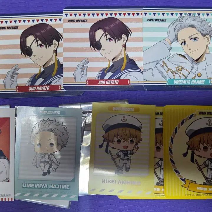 [BUNJANG] Winbre Gigo Marine Look Bundle Set Coaster &amp; Photocard / 윈브레 gigo 마린룩 특전 스오, 우메미야, 니레이(일괄, 확인용개봉)