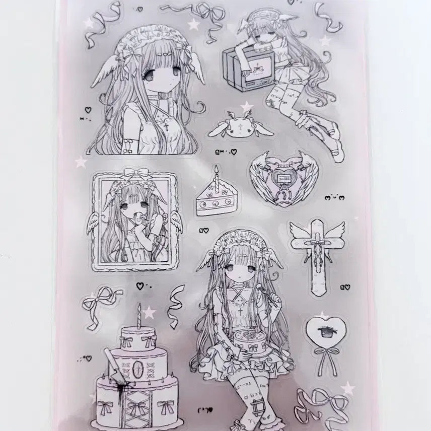 [BUNJANG] Milky Heart Sticker / 밀키하트 스티커