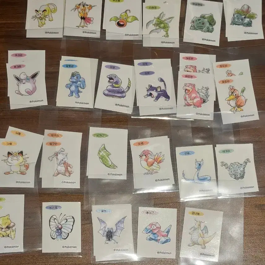[BUNJANG] Pokemon 30th Anniversary Stickers (23-Piece Bundle Set) / 포켓몬 30주년 띠부씰 띠부실 (23종 일괄판매)