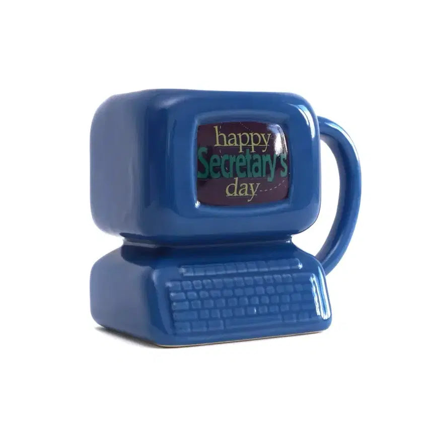 [BUNJANG] Vintage Computer Ceramic Organizer Cup Mug / 빈티지 오브제 오거나이저 컵 머그