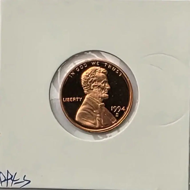 [BUNJANG] 1994-S Lincoln Cent Proof Uncirculated Penny / 링컨 1센트 1994_S 년도 푸르프 미사용 페니