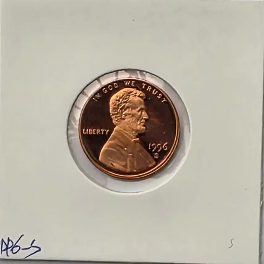 [BUNJANG] 1996-S Lincoln Cent Proof Uncirculated Penny / 링컨 1센트 1996_S 년도 푸르프 미사용 페니