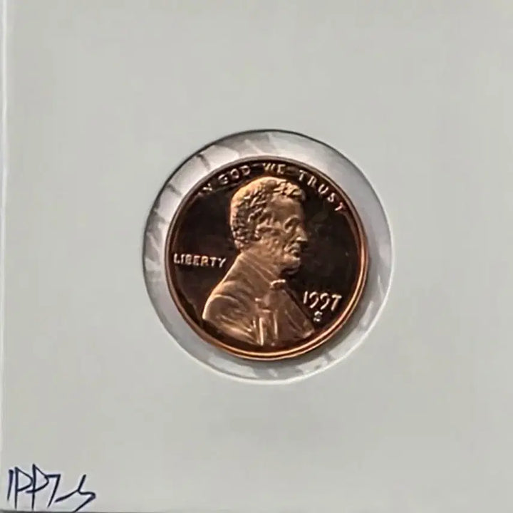 [BUNJANG] 1997-S Lincoln Cent Proof Uncirculated Penny / 링컨 1센트 1997_S 년도 푸르프 미사용 페니