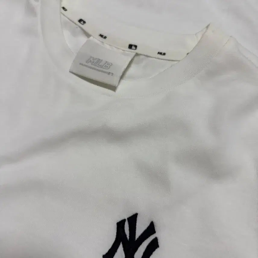 [BUNJANG] MLB New York Yankees Short Sleeve T-shirt Dress White / MLB 뉴욕 양키스 반팔 원피스티 화이트