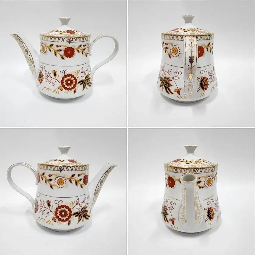 [BUNJANG] Haengnam Porcelain Golden Apricot Teapot - Old Antique / 행남사 골든 애프리콧 티팟/올드 엔틱