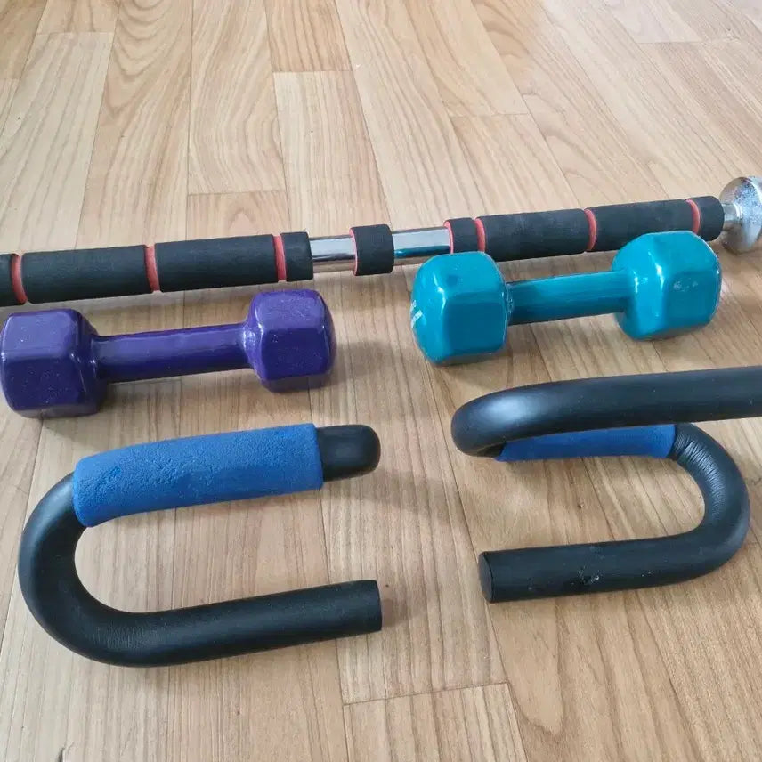 [BUNJANG] Home Training Pull-up Bar, Dumbbell, and Push-up Bar Set / 아령 턱걸이 푸쉬업 바 홈 트레이닝 운동기구