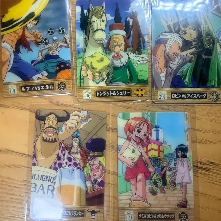[BUNJANG] One Piece Card Set (5 Types - Luffy, Nami, Robin) / 원피스 카드 5종 세트 (루피 나미 로빈)