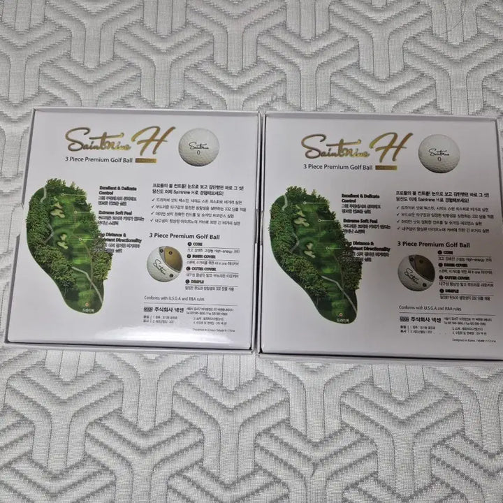 [BUNJANG] Saint Nine H Golf Balls 6-Ball + Tee Set (2 Boxes) / 세인트나인 H 골프공 6구 +티세트  2박스