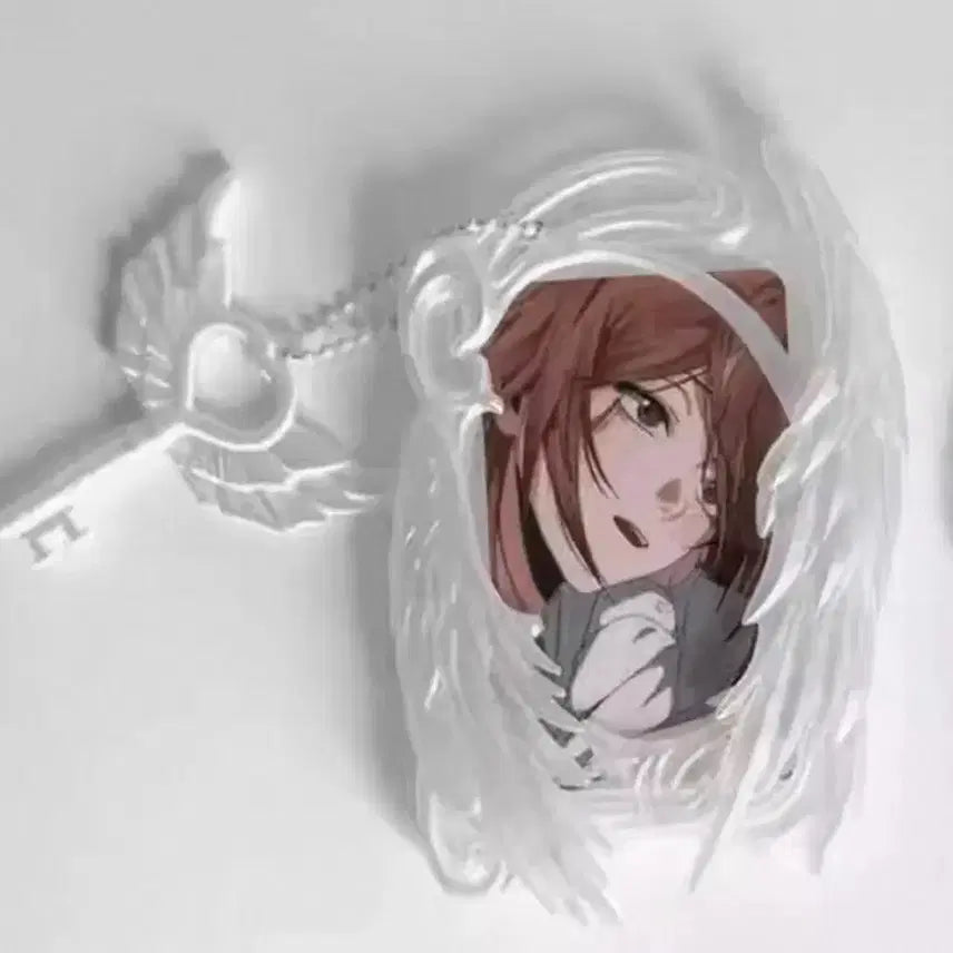 [BUNJANG] Angel Core 3D Binder Photocard Holder with Keychain / 천사 날개 3D 포카홀더 유광 키링 엔젤코어