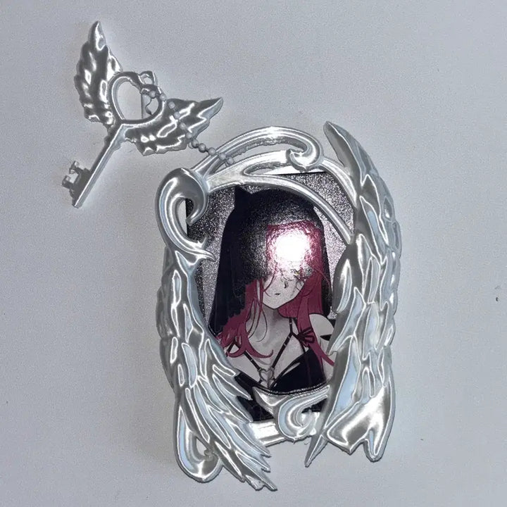 [BUNJANG] Angel Core 3D Binder Photocard Holder with Keychain / 천사 날개 3D 포카홀더 유광 키링 엔젤코어