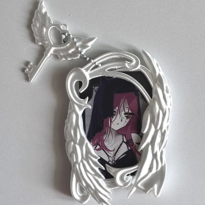 [BUNJANG] Angel Core 3D Photocard Holder Glossy Keyring / 천사 날개 3D 포카홀더 유광 키링 엔젤코어