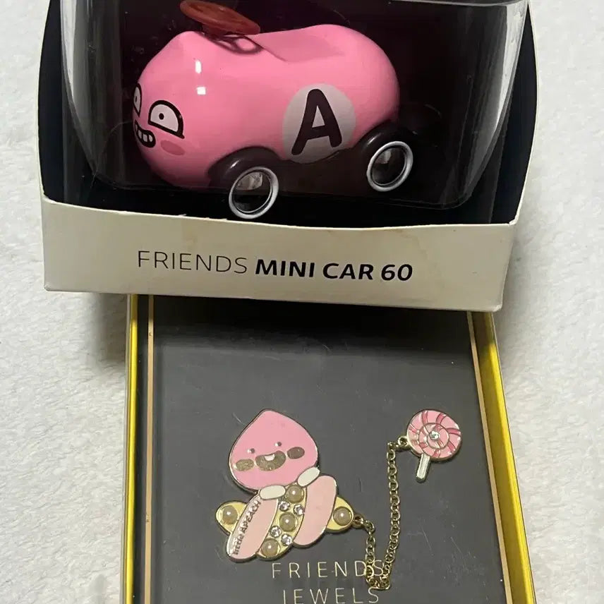[BUNJANG] Kakao Apeach Mini Car &amp; Jewelry Set / 카카오 어피치 세트