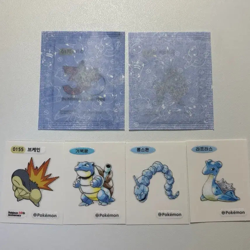 [BUNJANG] Pokemon Pichu 30th Anniversary Sealed Stickers Bundle / [반택포]포켓몬 띠부씰 일괄(총 19장)