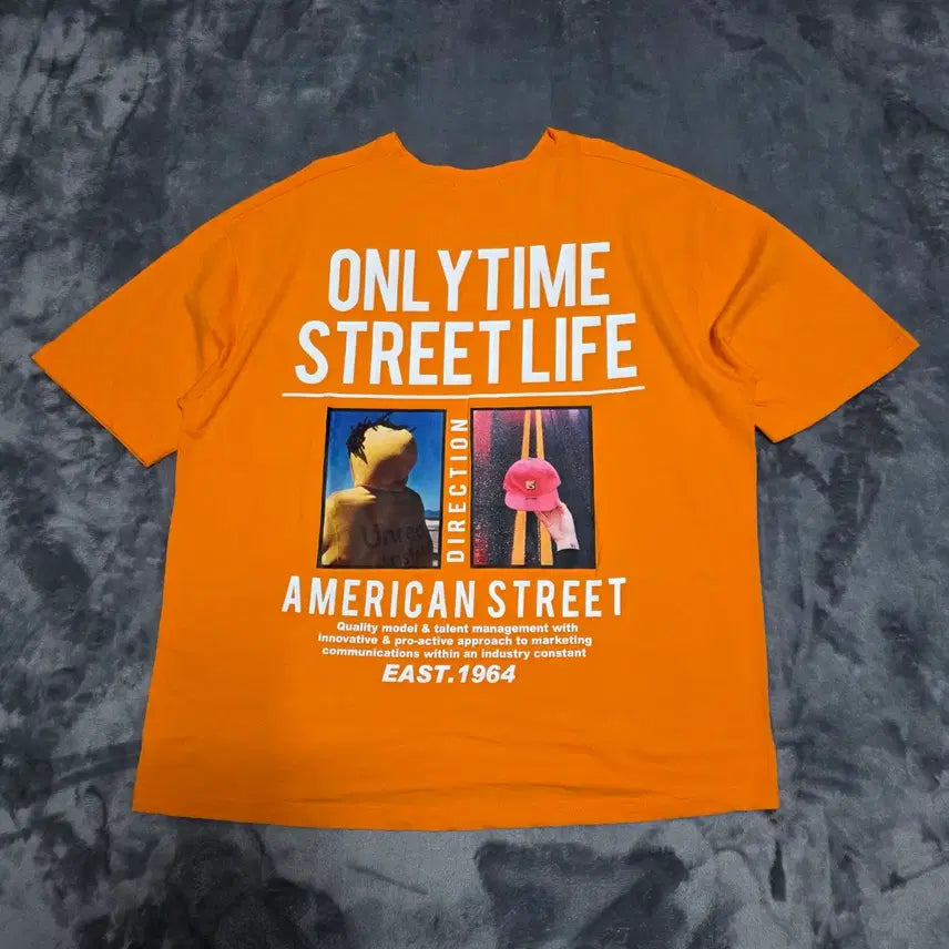 [BUNJANG] Oversized Fit Printed Short Sleeve T-Shirt / (F)오버핏 프린팅 반팔 티셔츠